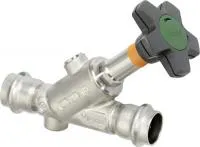 Наклонный вентиль Easytop Inox (полнопроходной) с SC‑Contur, модель 2337.5, Viega