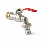 Шаровой сливной кран со штуцером под шланг Tecofi RP1105 НР