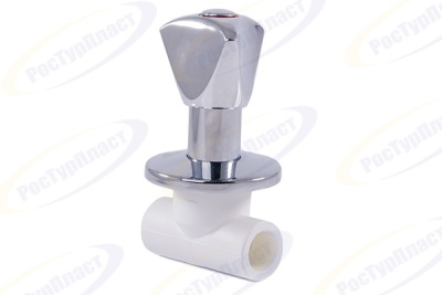 Вентиль PPR с хромированной ручкой, RTP (РосТурПласт) В Миассе