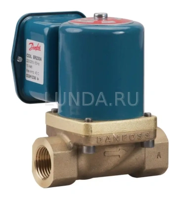 Клапан соленоидный EV225B с сервоприводом, для пара, с катушкой, Danfoss В Миассе