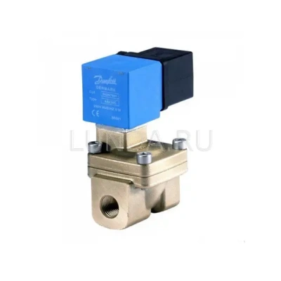 Клапан соленоидный EV220W 10-50, с сервоприводом, с катушкой, уплотнение NBR (нормально открытый), Danfoss В Миассе